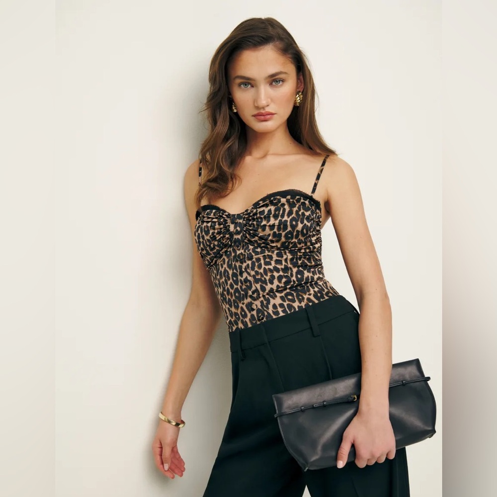 REFORMATION | Ursula Silk Top Sz US 8